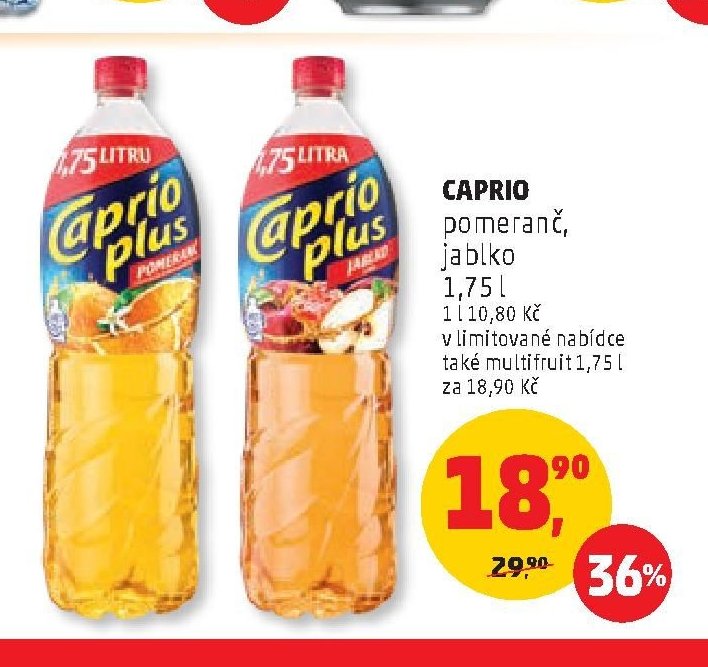 CAPRIO pomeranč, jablko 1,75 l