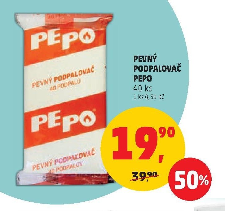 Pevný podpalovač Pepo
