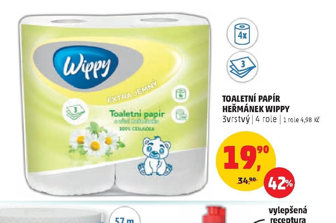 Toaletní papír Heřmánek Wippy