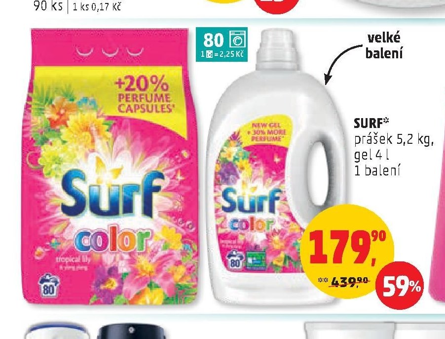 Surf prášek/gel