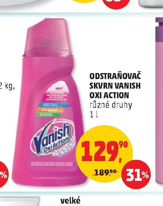 Odstraňovač skvrn Vanish Oxi Action