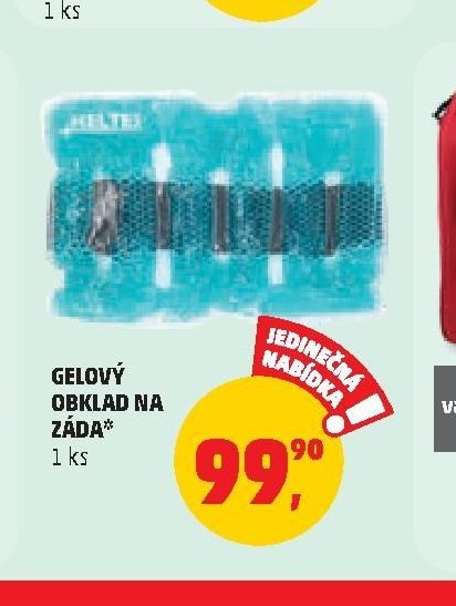 Gelový obklad na záda