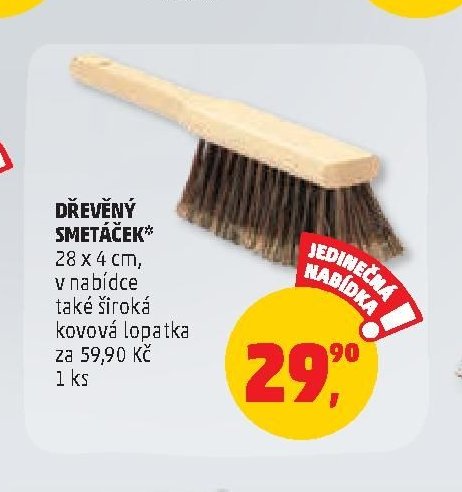 DŘEVĚNÝ SMETÁČEK