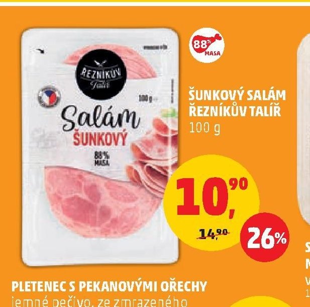 Řezníkův talíř šunkový salám