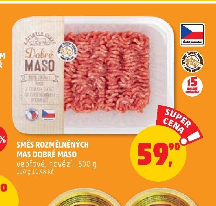 Směs rozmletých mas Dobré maso