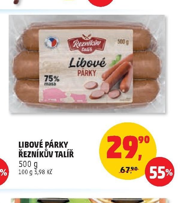 Libové párky Řezníkův talíř