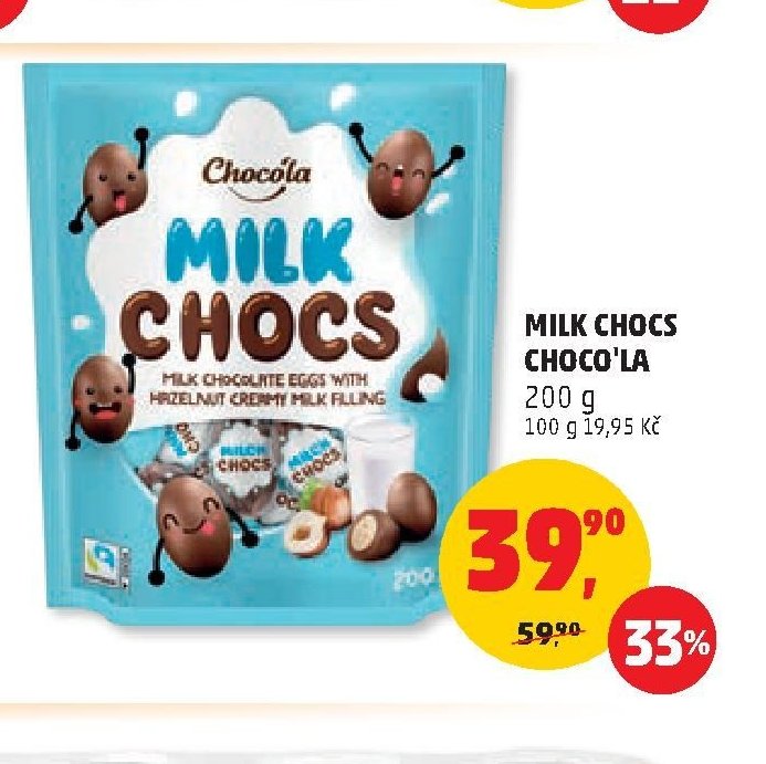 MILK CHOCS CHOCO'LA 200 g
