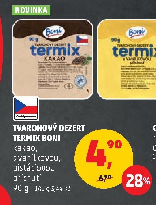 TVAROHOVÝ DEZERT TERMIX BONI