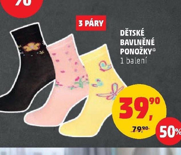 DĚTSKÉ BAVLNĚNÉ PONOŽKY