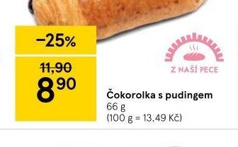 Čokorolka s pudingem