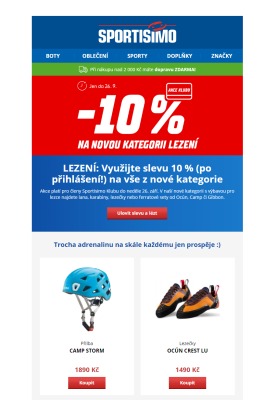 akční leták Sportisimo 20.9.2021-26.9.2021