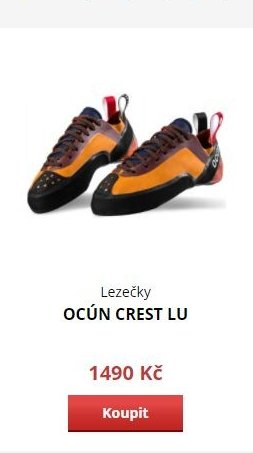 Lezečky OCÚN CREST LU