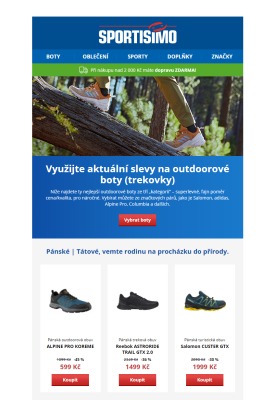 akční leták Sportisimo 19.9.2021-24.9.2021