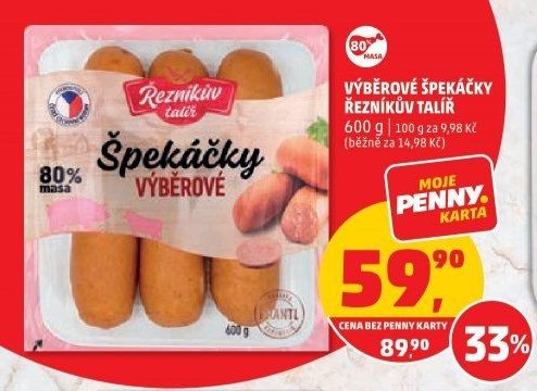 ŠPEKÁČKY VÝBĚROVÉ ŘEZNÍKŮV TALÍŘ