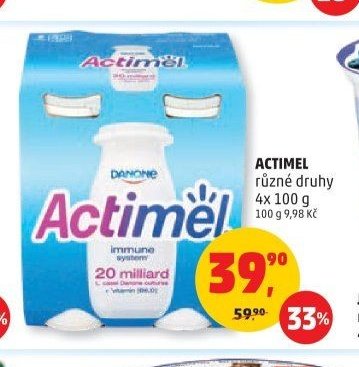 Actimel různé druhy