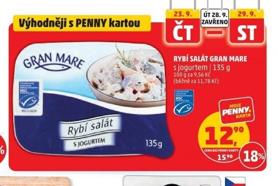 RYBÍ SALÁT GRAN MARE s jogurtem