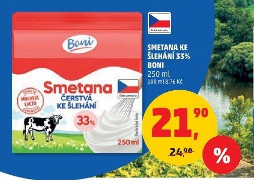SMETANA KE ŠLEHÁNÍ BONI