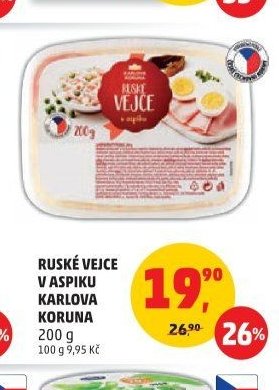 RUSKÉ VEJCE V ASPIKU KARLOVA KORUNA
