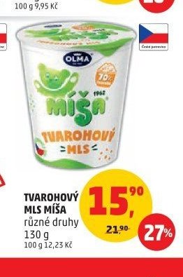 TVAROHOVÝ MLS MÍŠA různé druhy