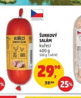 ŠUNKOVÝ SALÁM kuřecí 400 g
