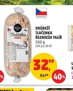 DRŮBEŽÍ TLAČENKA ŘEZNÍKŮV TALÍŘ 500 g