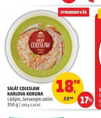 SALÁT COLESLAW KARLOVA KORUNA 350 g