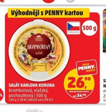 SALÁT KARLOVA KORUNA bramborový, vlašský, pochoutkový 500 g