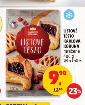 Listové těsto Karlova Koruna