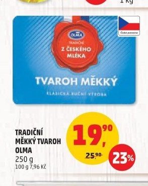 Tradiční měkký tvaroh Olma