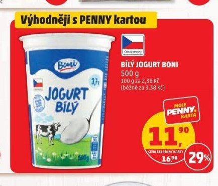 Bílý jogurt Boni