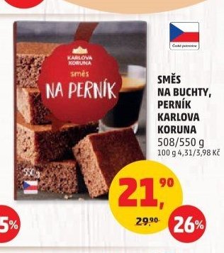 Směs na buchty, perník Karlova Koruna