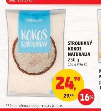 Strouhaný kokos Naturalia
