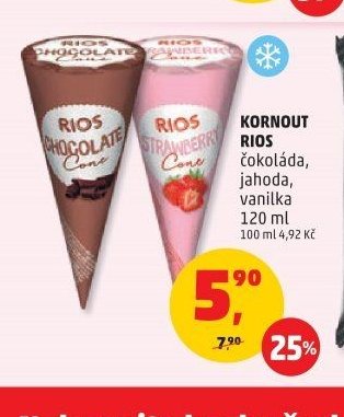 KORNOUT RIOS čokoláda, jahoda, vanilka