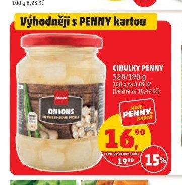 CIBULKY PENNY 320/190 g