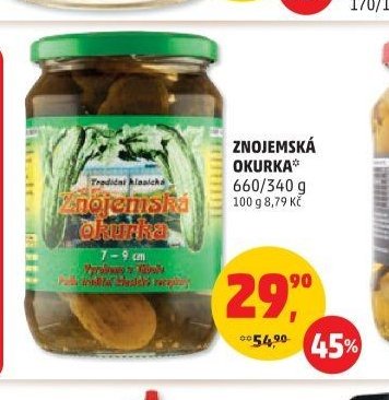 ZNOJEMSKÁ OKURKA 660/340 g