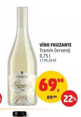 VÍNO FRIZZANTE Tramín červený