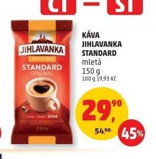 KÁVA JIHLAVANKA STANDARD mletá 150 g