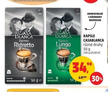KAPSLE CASABLANCA různé druhy 50 g