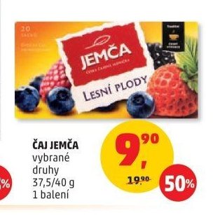 ČAJ JEMČA vybrané druhy 37,5/40 g