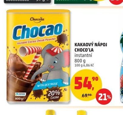 KAKAOVÝ NÁPOJ CHOCO'LA instantní 800 g
