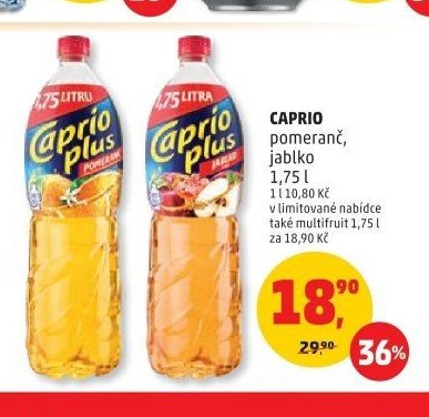 CAPRIO pomeranč, jablko 1,75 l