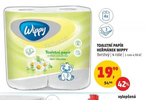TOALETNÍ PAPÍR HEŘMÁNEK WIPPY
