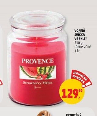 VONNÁ SVÍČKA VE SKLE 510 g, různé vůně