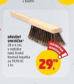 Dřevěný smetáček