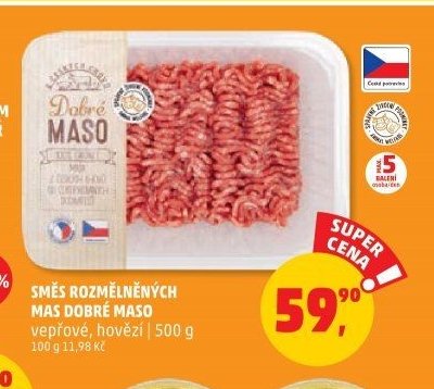 Směs rozmělněných mas Dobré maso