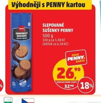 SLEPOVANÉ SUŠENKY PENNY