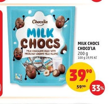 MILK CHOCS CHOCO'LA