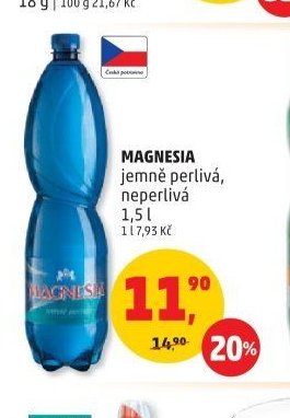 MAGNESIA jemně perlivá, neperlivá