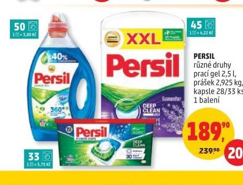 PERSIL různé druhy