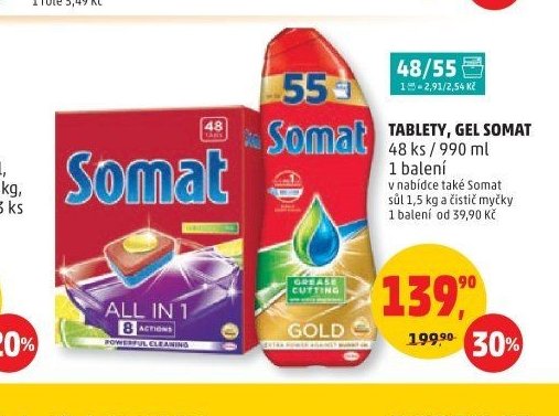 TABLETY, GEL SOMAT